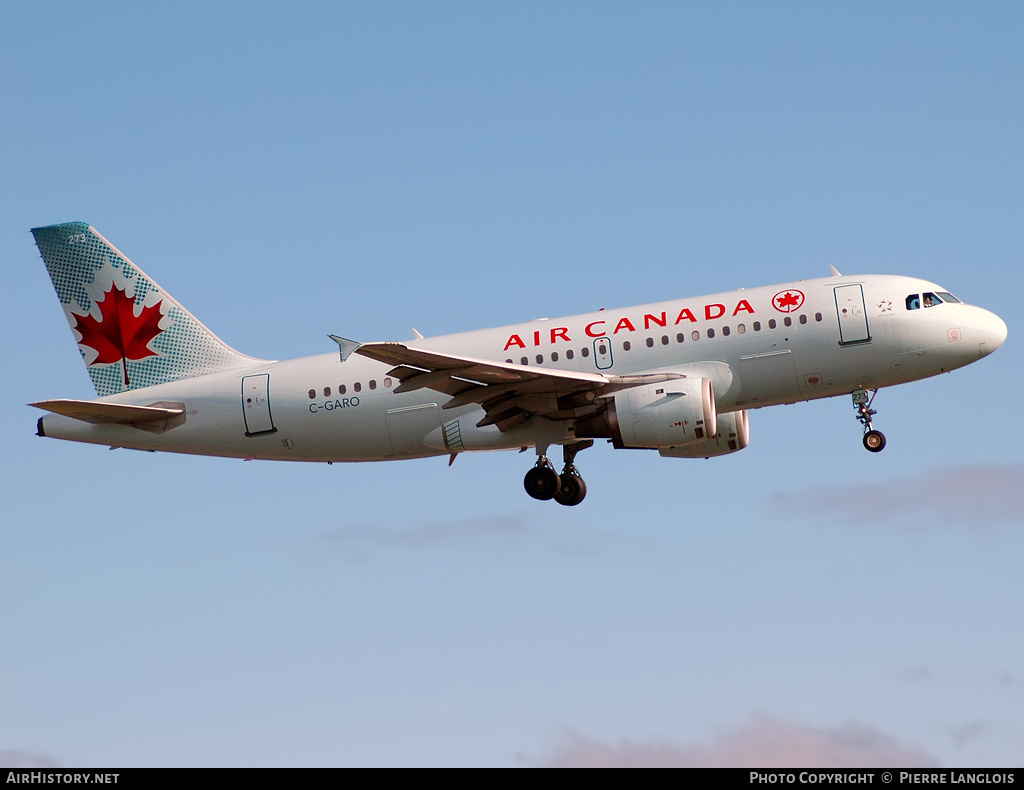 Aircraft Photo of C-GARO | Airbus A319-114 | Air Canada | AirHistory.net #236378