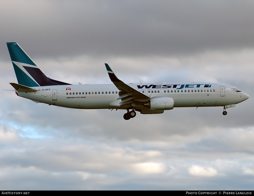 Aircraft Photo of C-GJWS | Boeing 737-8CT | WestJet | AirHistory.net #236388