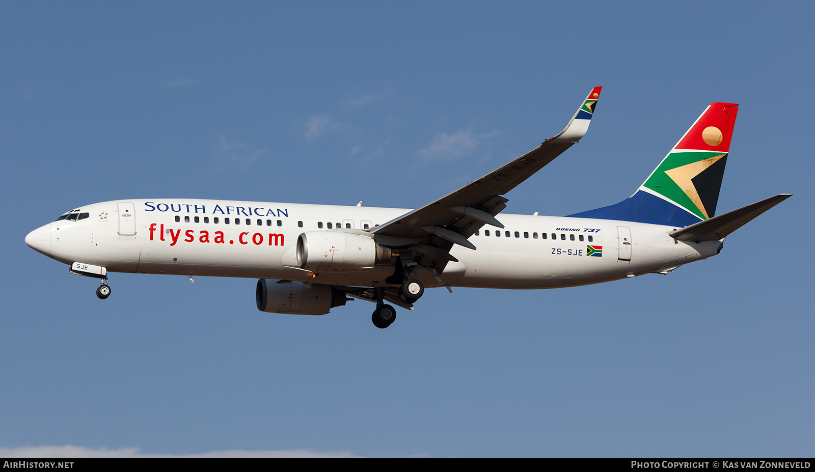 Aircraft Photo of ZS-SJE | Boeing 737-85F | South African Airways | AirHistory.net #236411