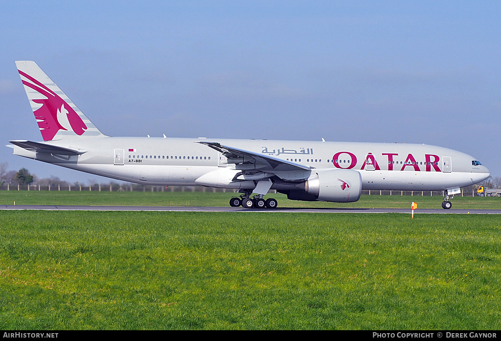 Aircraft Photo of A7-BBI | Boeing 777-2DZ/LR | Qatar Airways | AirHistory.net #236418