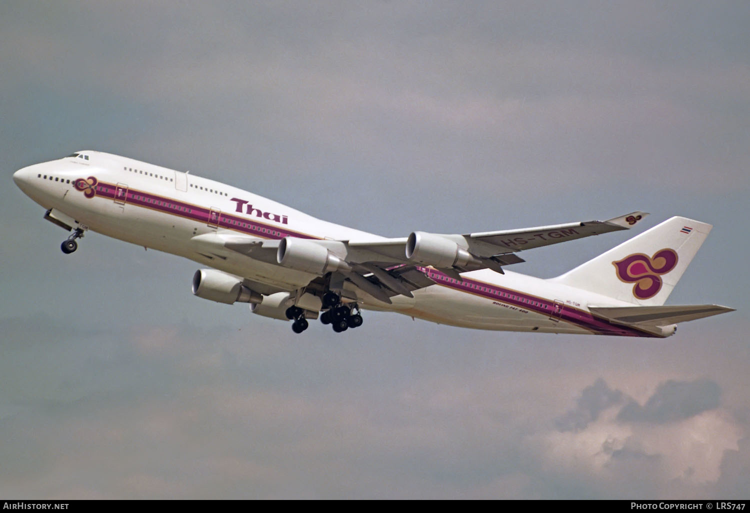 Aircraft Photo of HS-TGM | Boeing 747-4D7 | Thai Airways International | AirHistory.net #236447