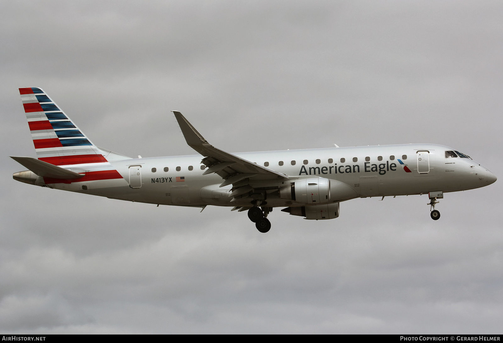 Aircraft Photo of N413YX | Embraer 175LR (ERJ-170-200LR) | American Eagle | AirHistory.net #236450