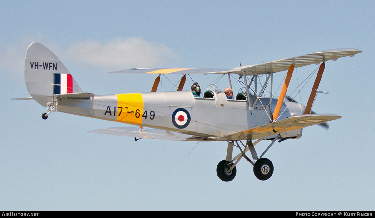 Aircraft Photo of VH-WFN / A17-649 | De Havilland D.H. 82A Tiger Moth | Australia - Air Force | AirHistory.net #236455