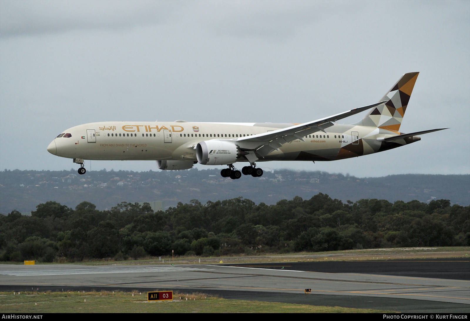 Aircraft Photo of A6-BLJ | Boeing 787-9 Dreamliner | Etihad Airways | AirHistory.net #236466