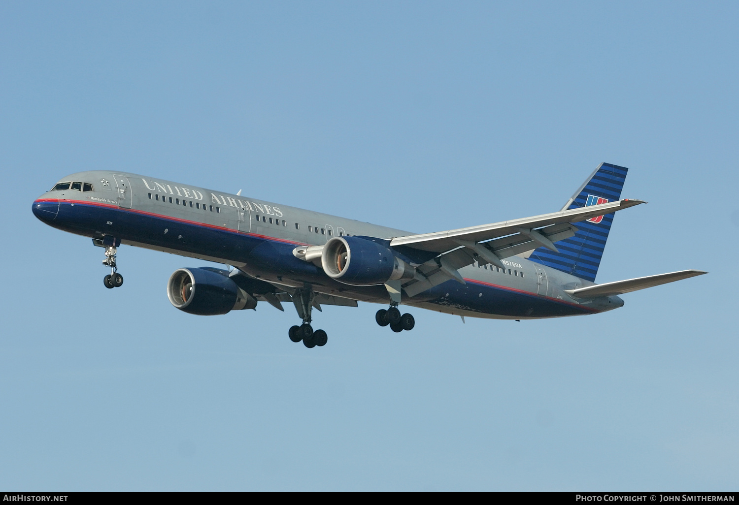 Aircraft Photo of N578UA | Boeing 757-222 | United Airlines | AirHistory.net #236493