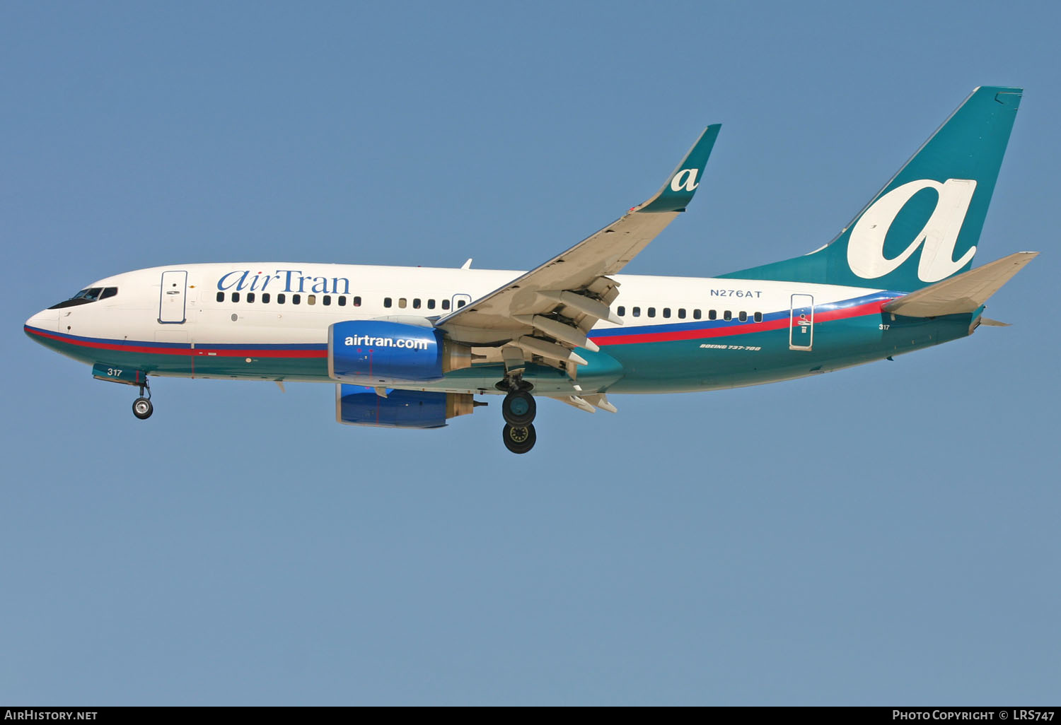 Aircraft Photo of N276AT | Boeing 737-76N | AirTran | AirHistory.net #236621
