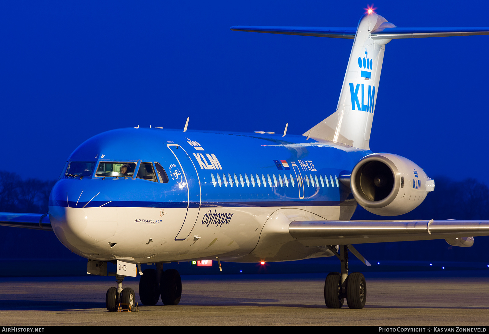 Aircraft Photo of PH-KZE | Fokker 70 (F28-0070) | KLM Cityhopper | AirHistory.net #236626