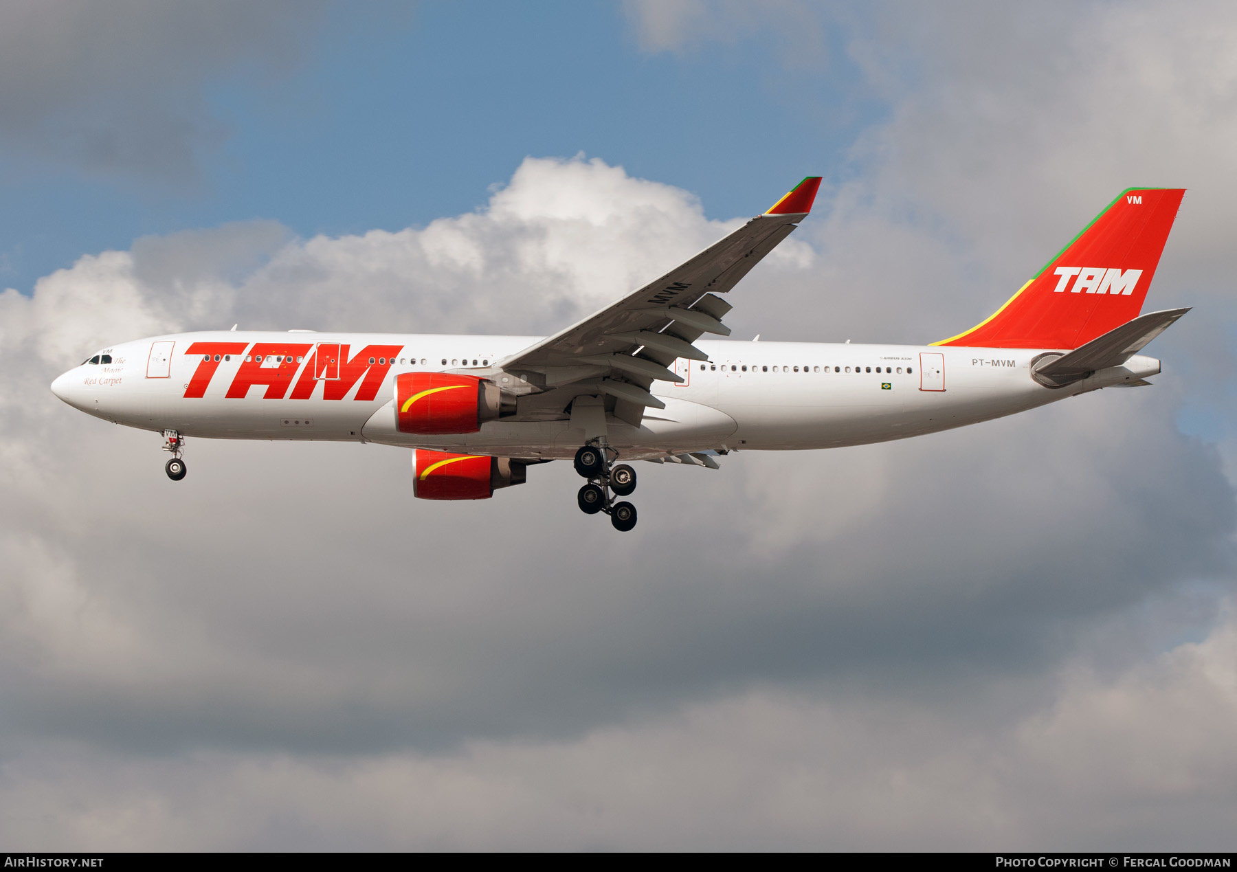 Aircraft Photo of PT-MVM | Airbus A330-223 | TAM Linhas Aéreas | AirHistory.net #236665