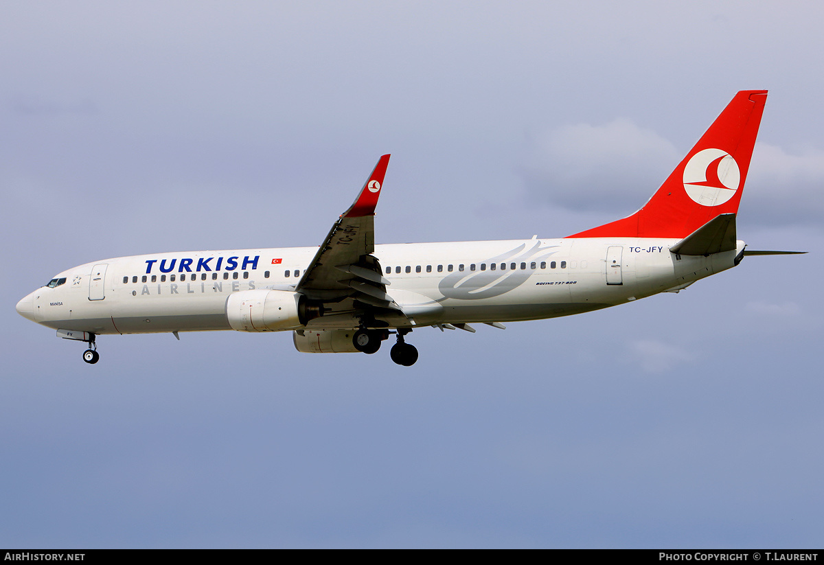 Aircraft Photo of TC-JFY | Boeing 737-8F2 | Turkish Airlines | AirHistory.net #236749