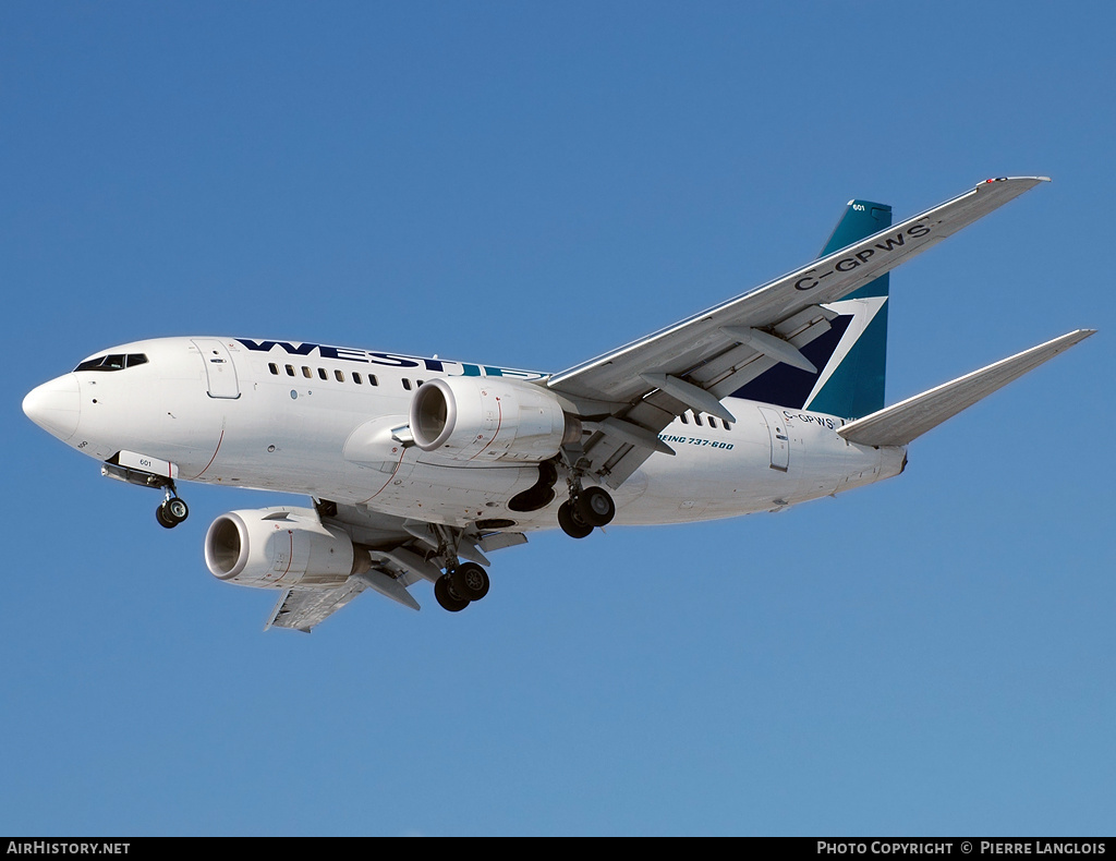 Aircraft Photo of C-GPWS | Boeing 737-6CT | WestJet | AirHistory.net #236838