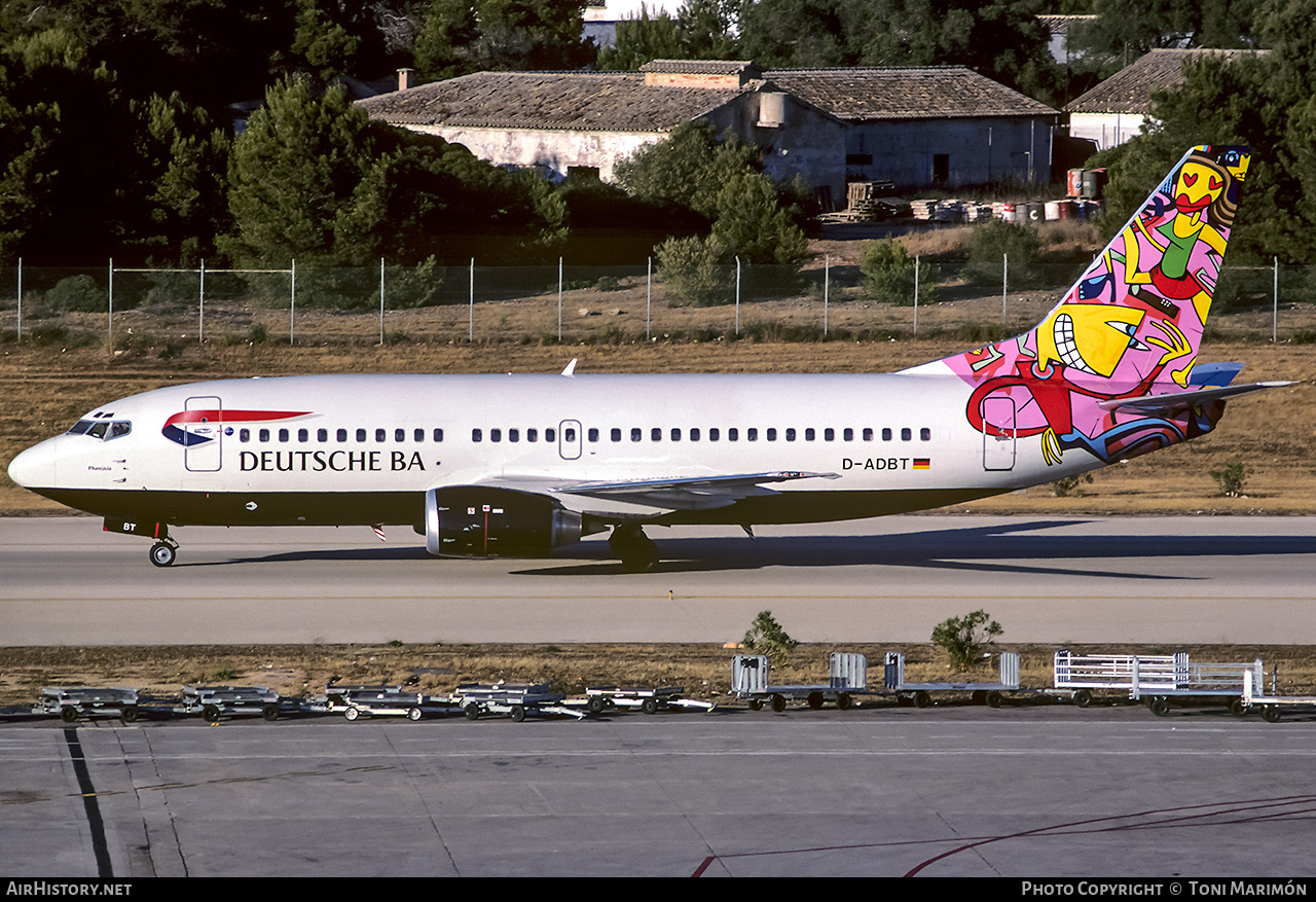 Aircraft Photo of D-ADBT | Boeing 737-31S | Deutsche BA | AirHistory.net #236931