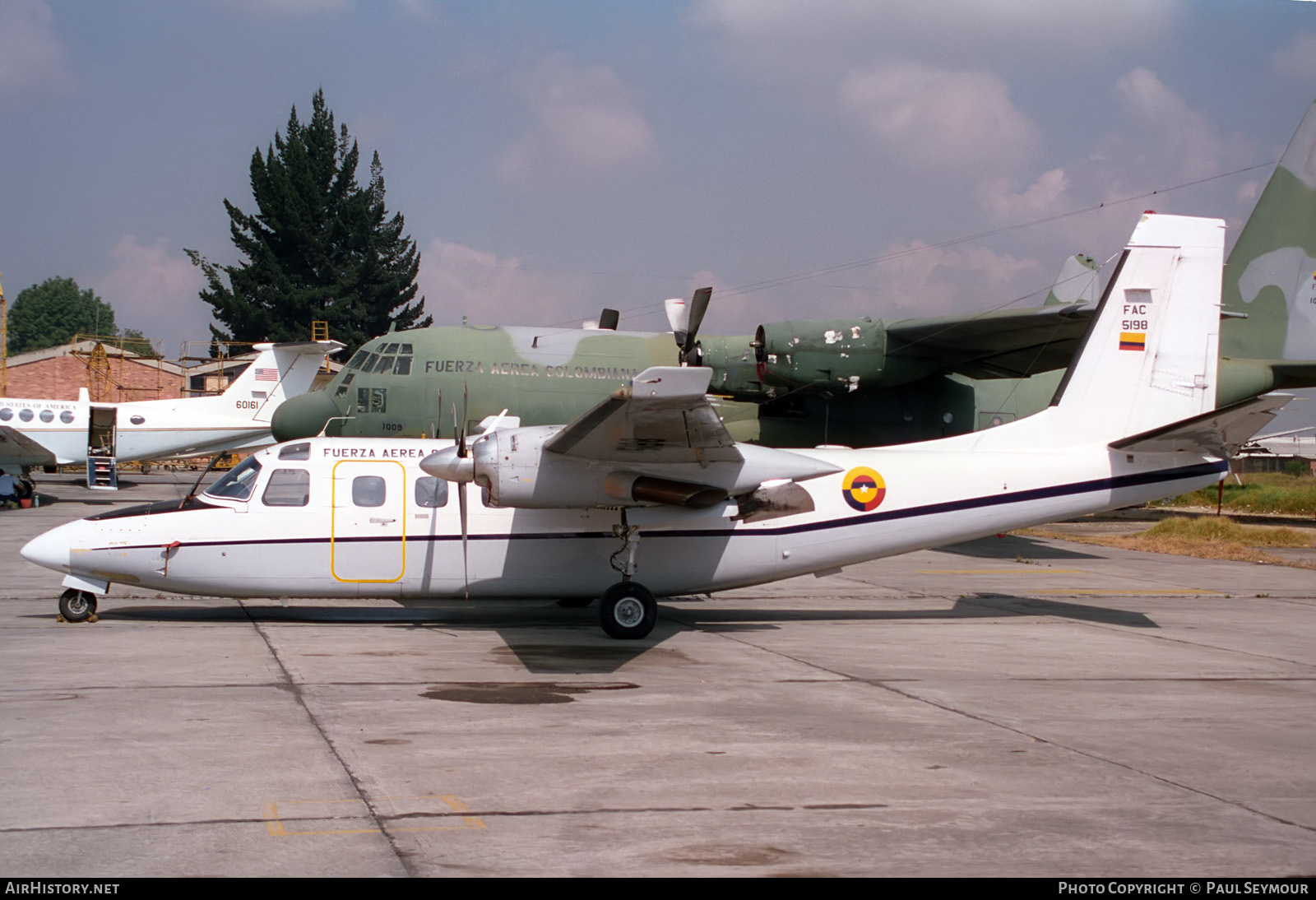 Aircraft Photo of FAC5198 | Gulfstream American 695A Jetprop 1000 | Colombia - Air Force | AirHistory.net #237010