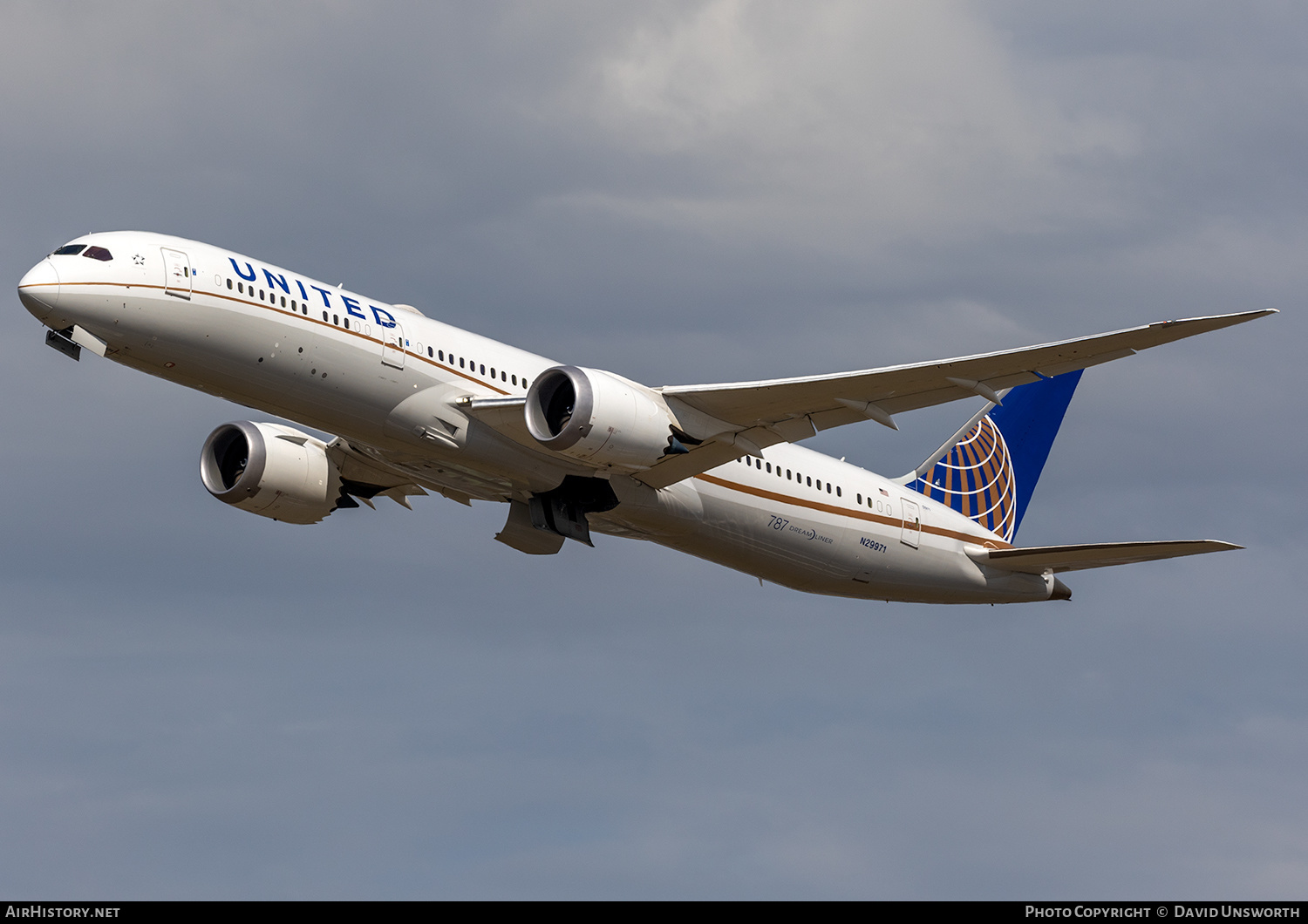 Aircraft Photo of N29971 | Boeing 787-9 Dreamliner | United Airlines | AirHistory.net #237095