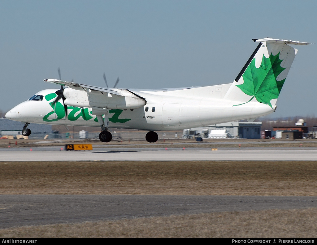 Aircraft Photo of C-GONW | De Havilland Canada DHC-8-102 Dash 8 | Air Canada Jazz | AirHistory.net #237136