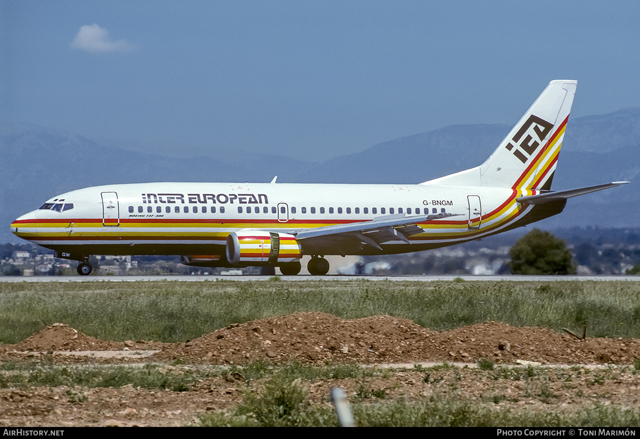 Aircraft Photo of G-BNGM | Boeing 737-3Y0 | Inter European Airways - IEA | AirHistory.net #237191