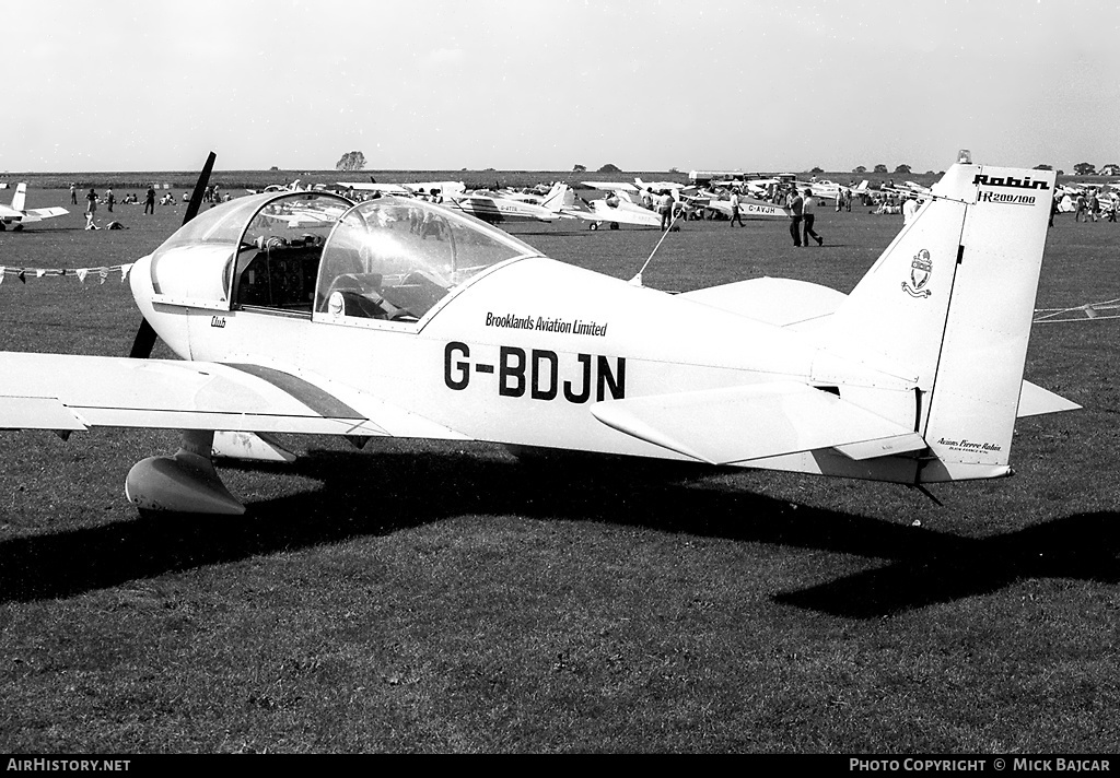 Aircraft Photo of G-BDJN | Robin HR-200-100 | Brooklands Aviation | AirHistory.net #237214