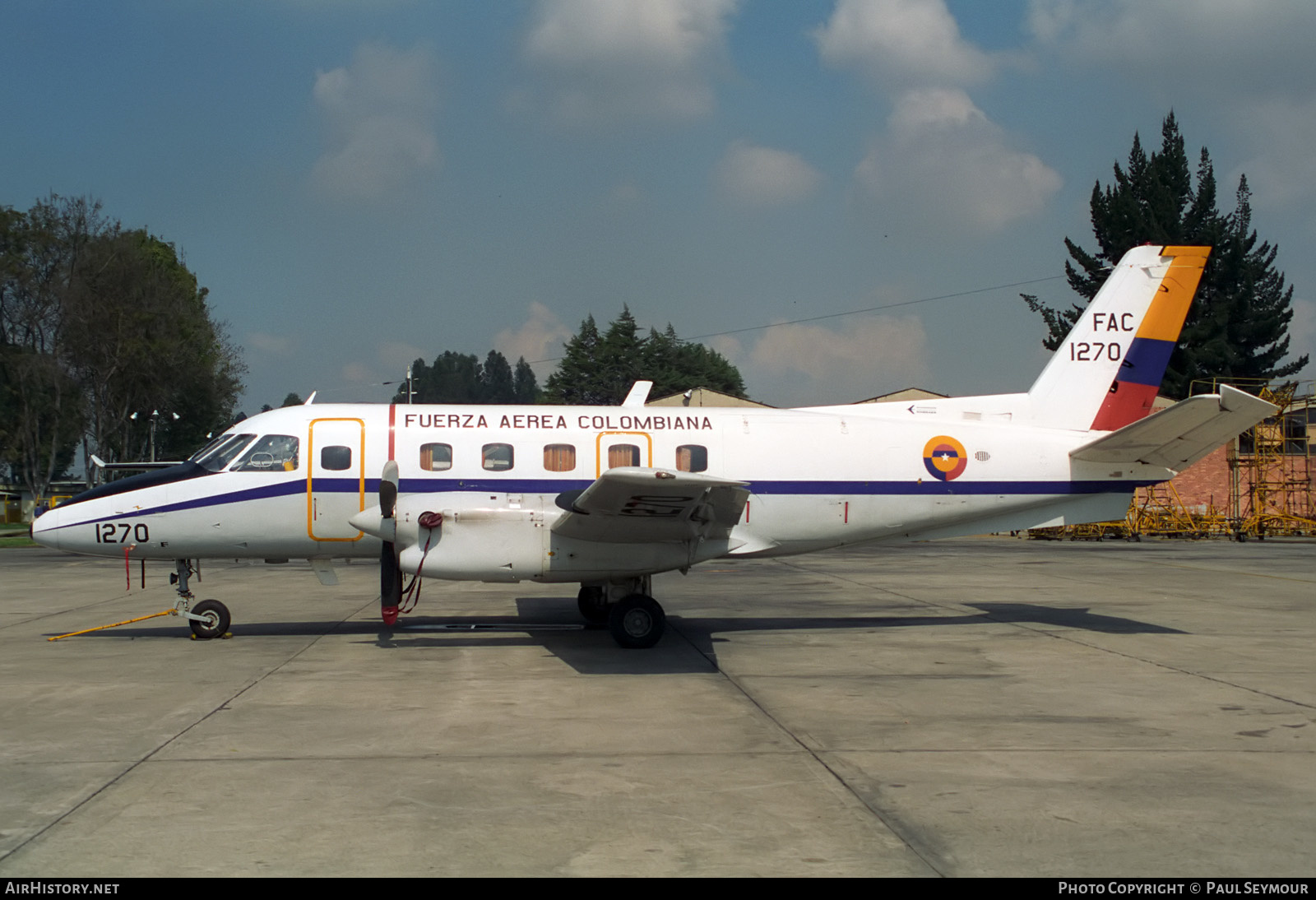 Aircraft Photo of FAC1270 | Embraer EMB-110P1 Bandeirante | Colombia - Air Force | AirHistory.net #237223