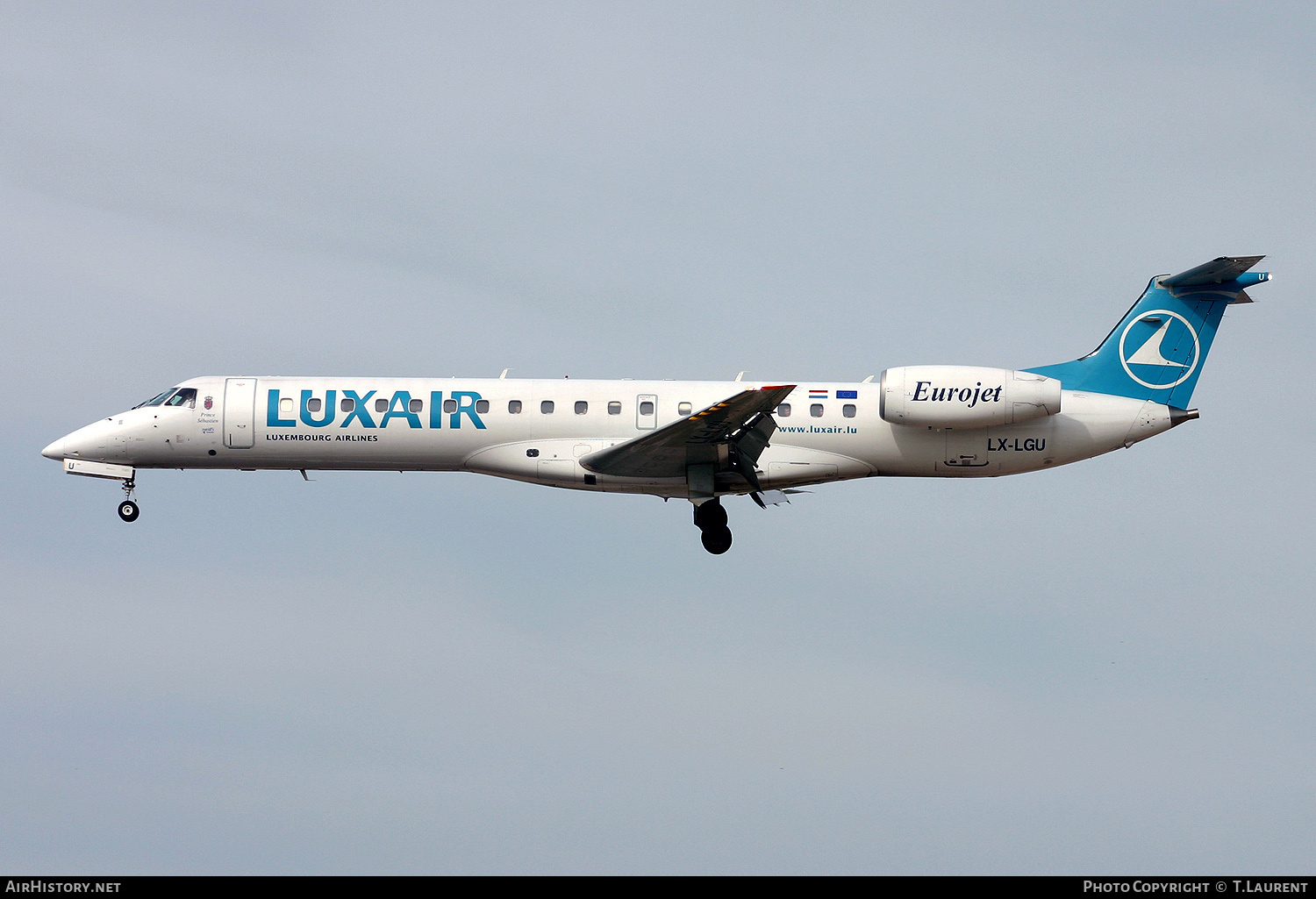 Aircraft Photo of LX-LGU | Embraer ERJ-145EP (EMB-145EP) | Luxair | AirHistory.net #237269