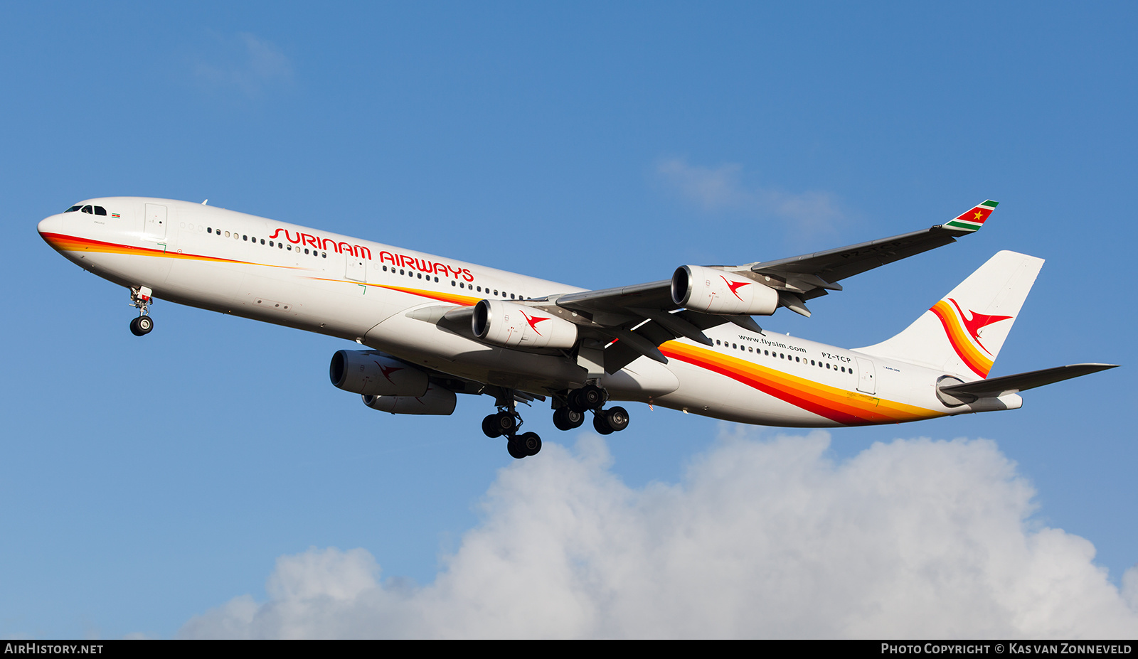 Aircraft Photo of PZ-TCP | Airbus A340-311 | Surinam Airways | AirHistory.net #237313