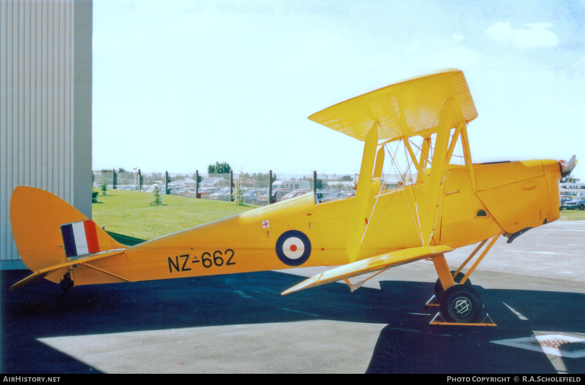 Aircraft Photo of ZK-AIE / NZ662 | De Havilland D.H. 82A Tiger Moth | New Zealand - Air Force | AirHistory.net #237317