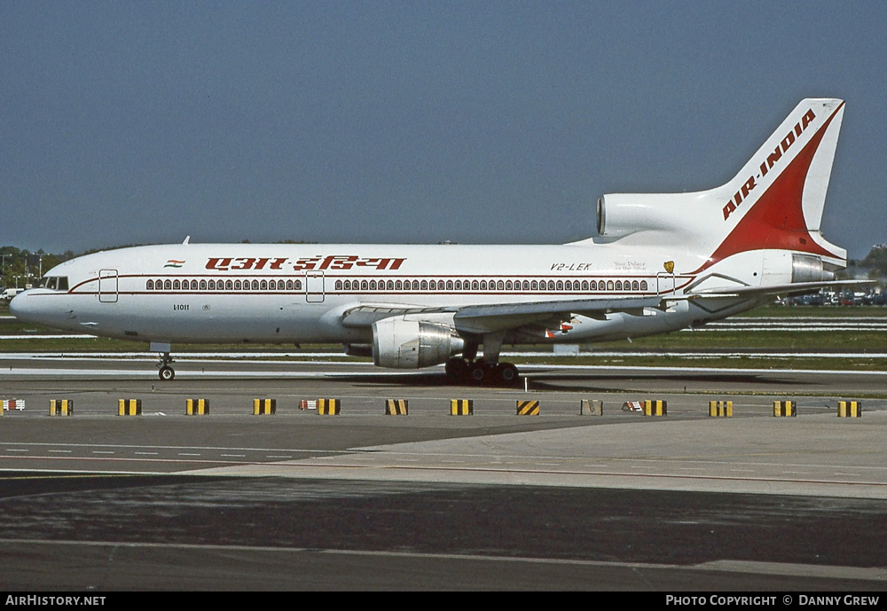 Aircraft Photo of V2-LEK | Lockheed L-1011-385-3 TriStar 500 | Air India | AirHistory.net #237322