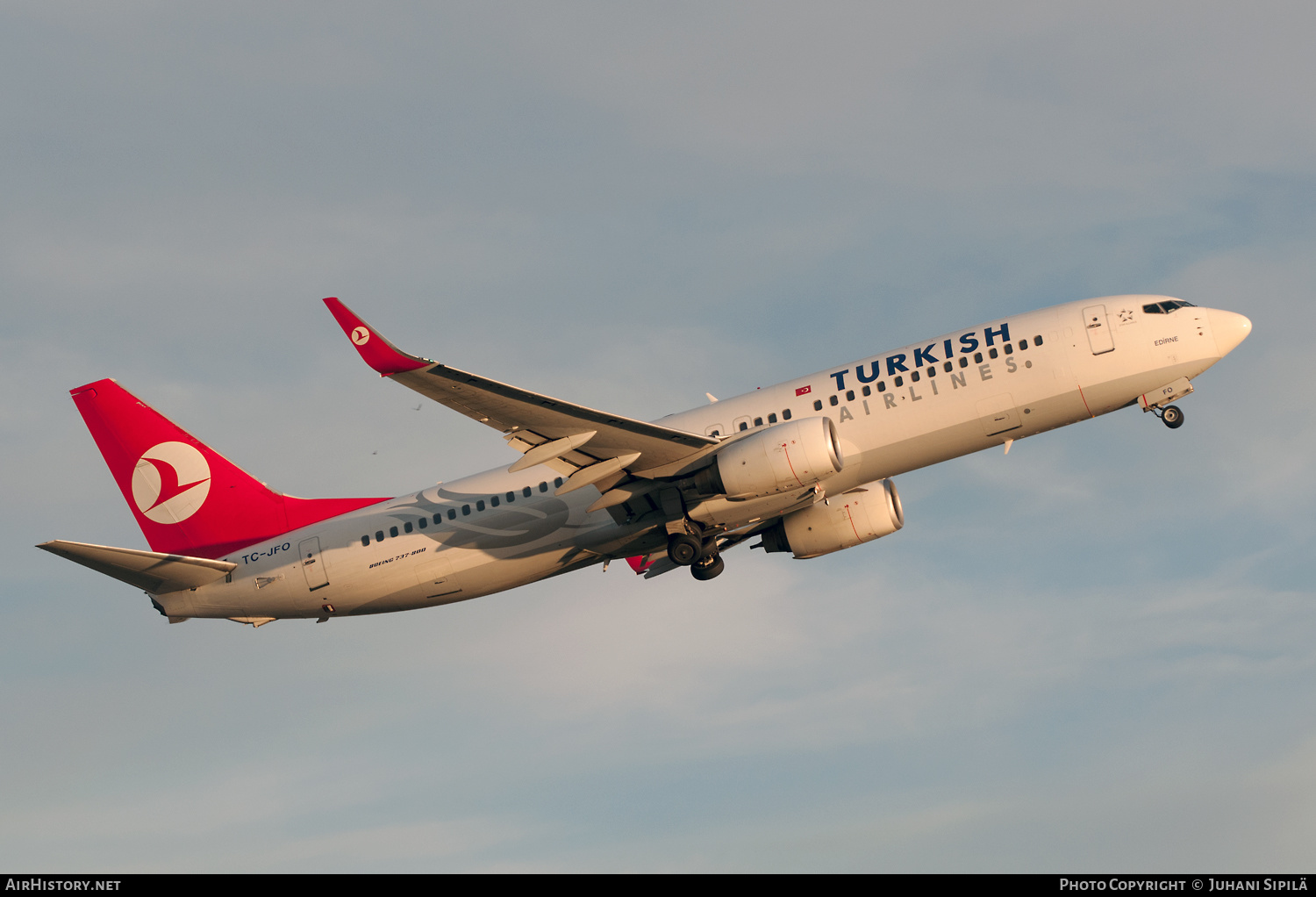 Aircraft Photo of TC-JFO | Boeing 737-8F2 | Turkish Airlines | AirHistory.net #237343