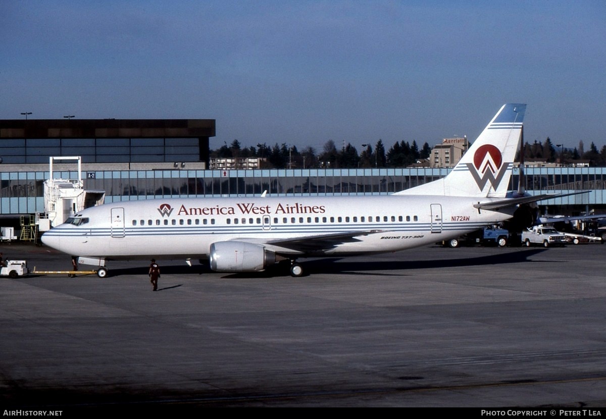 Aircraft Photo of N172AW | Boeing 737-33A | America West Airlines | AirHistory.net #237396