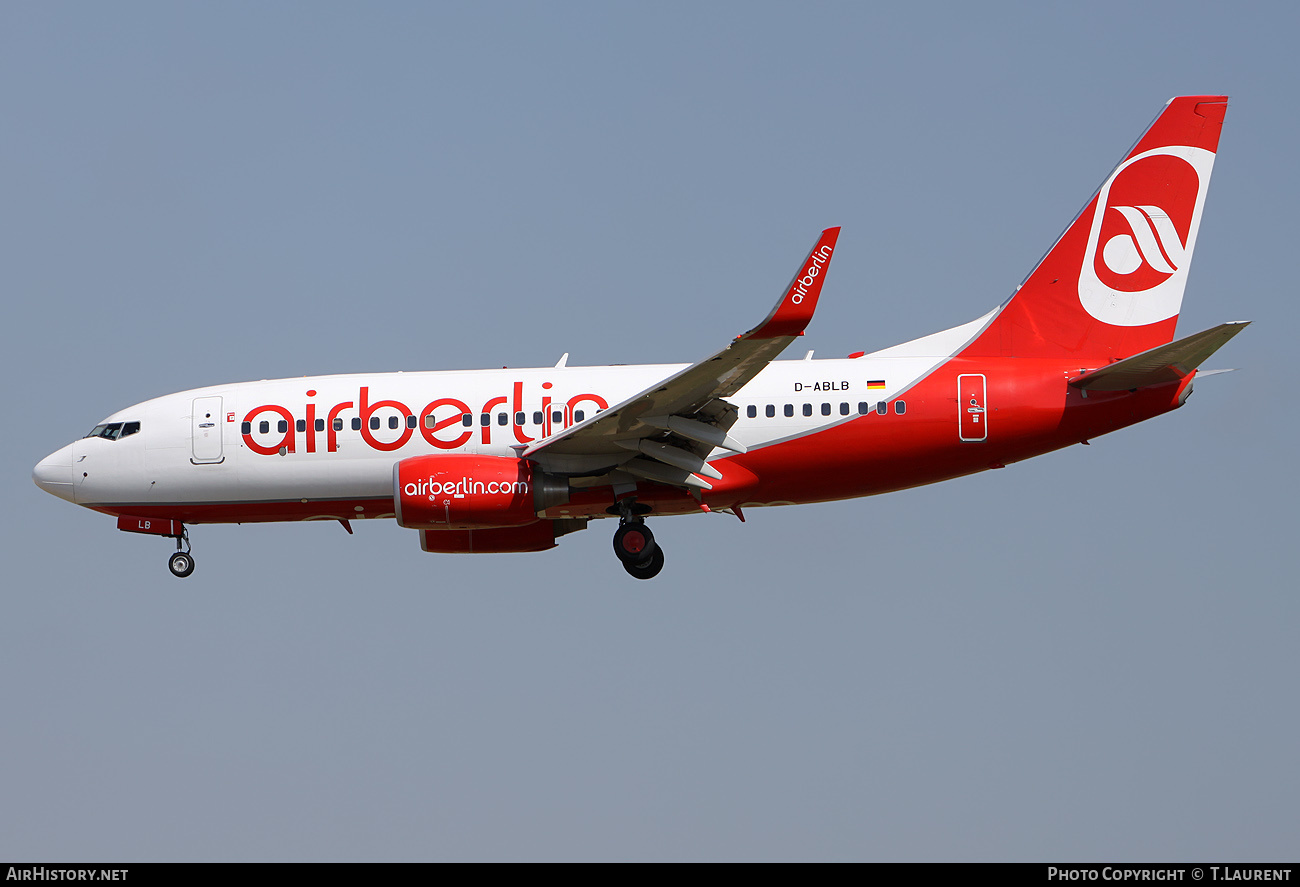 Aircraft Photo of D-ABLB | Boeing 737-76J | Air Berlin | AirHistory.net #237430