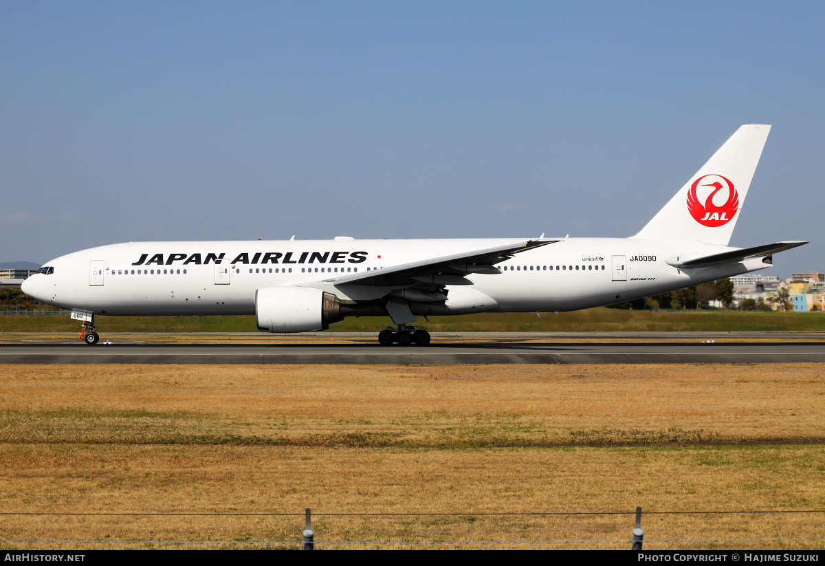 Aircraft Photo of JA009D | Boeing 777-289 | Japan Airlines - JAL | AirHistory.net #237453