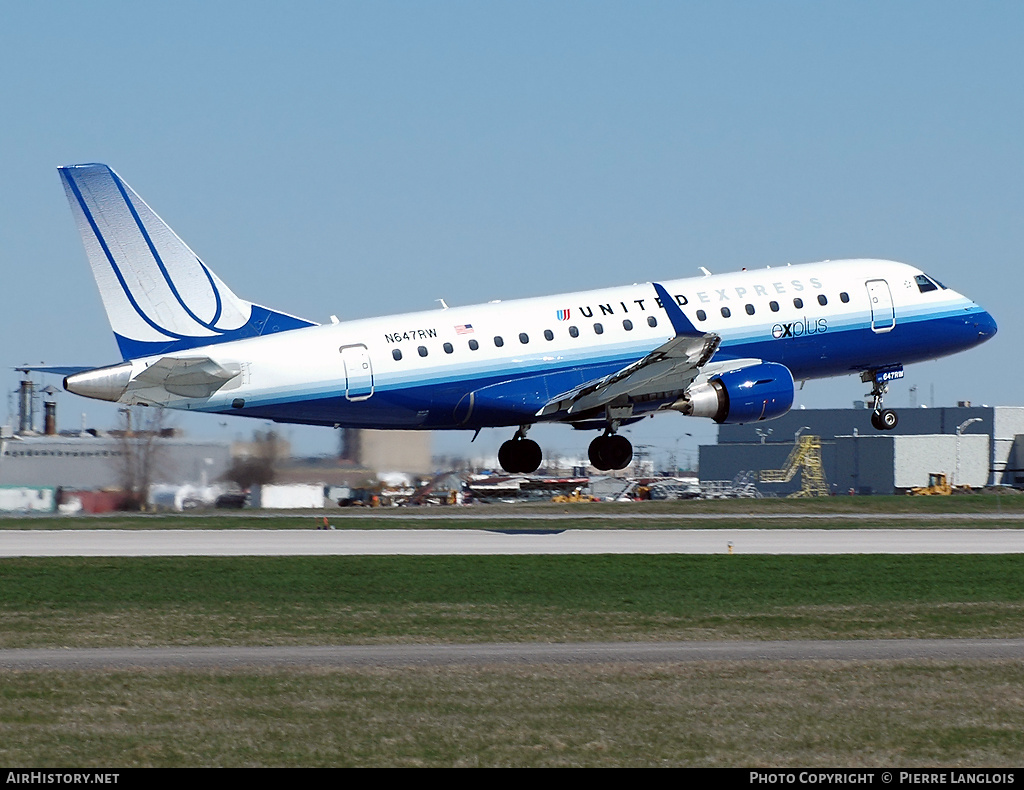 Aircraft Photo of N647RW | Embraer 170SE (ERJ-170-100SE) | United Express | AirHistory.net #237465