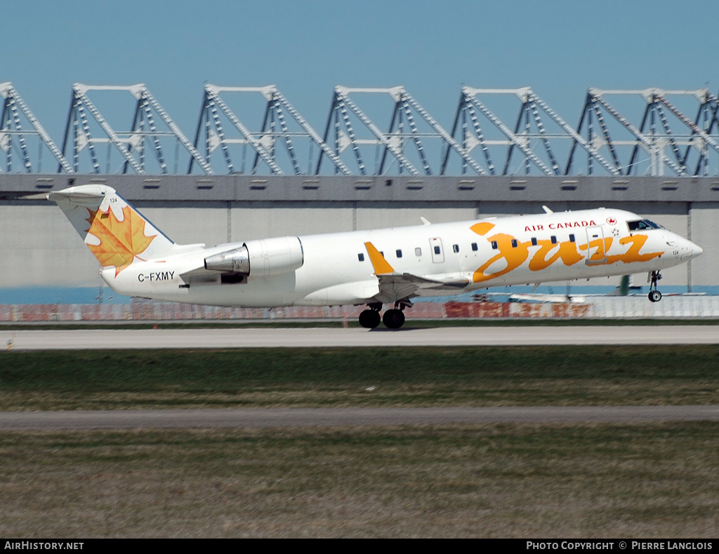 Aircraft Photo of C-FXMY | Canadair CRJ-100ER (CL-600-2B19) | Air Canada Jazz | AirHistory.net #237466