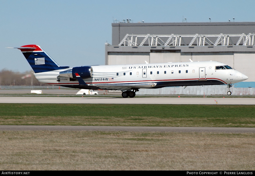 Aircraft Photo of N417AW | Bombardier CRJ-200LR (CL-600-2B19) | US Airways Express | AirHistory.net #237468