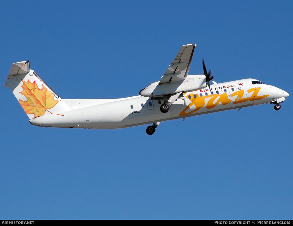 Aircraft Photo of C-GTAG | De Havilland Canada DHC-8-301 Dash 8 | Air Canada Jazz | AirHistory.net #237475