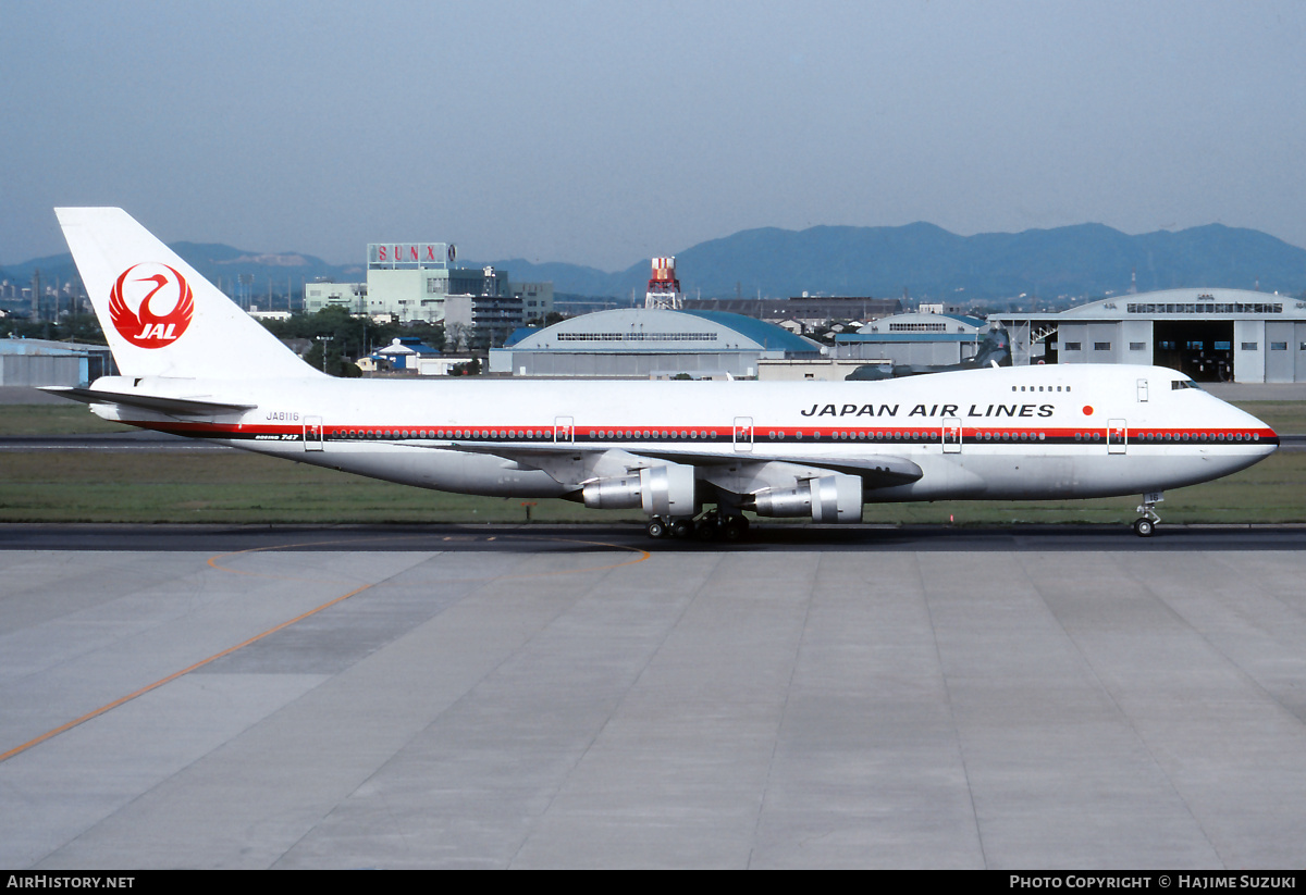 Aircraft Photo of JA8116 | Boeing 747-146 | Japan Air Lines - JAL | AirHistory.net #237487
