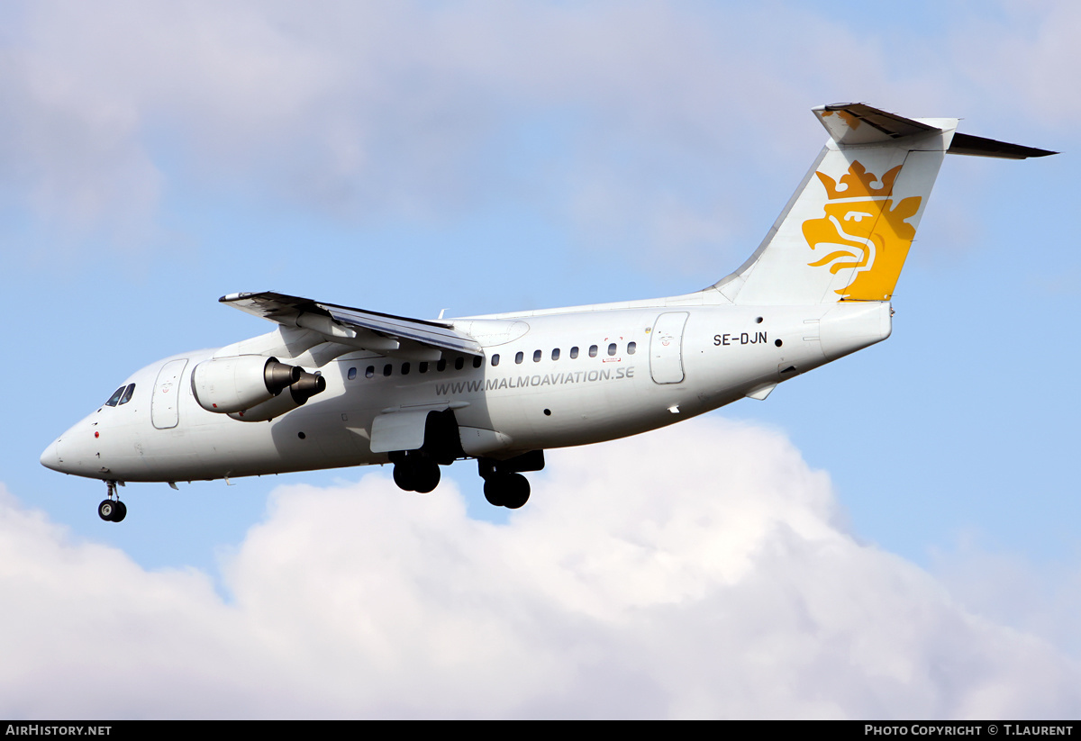 Aircraft Photo of SE-DJN | British Aerospace Avro 146-RJ85 | Malmö Aviation | AirHistory.net #237524