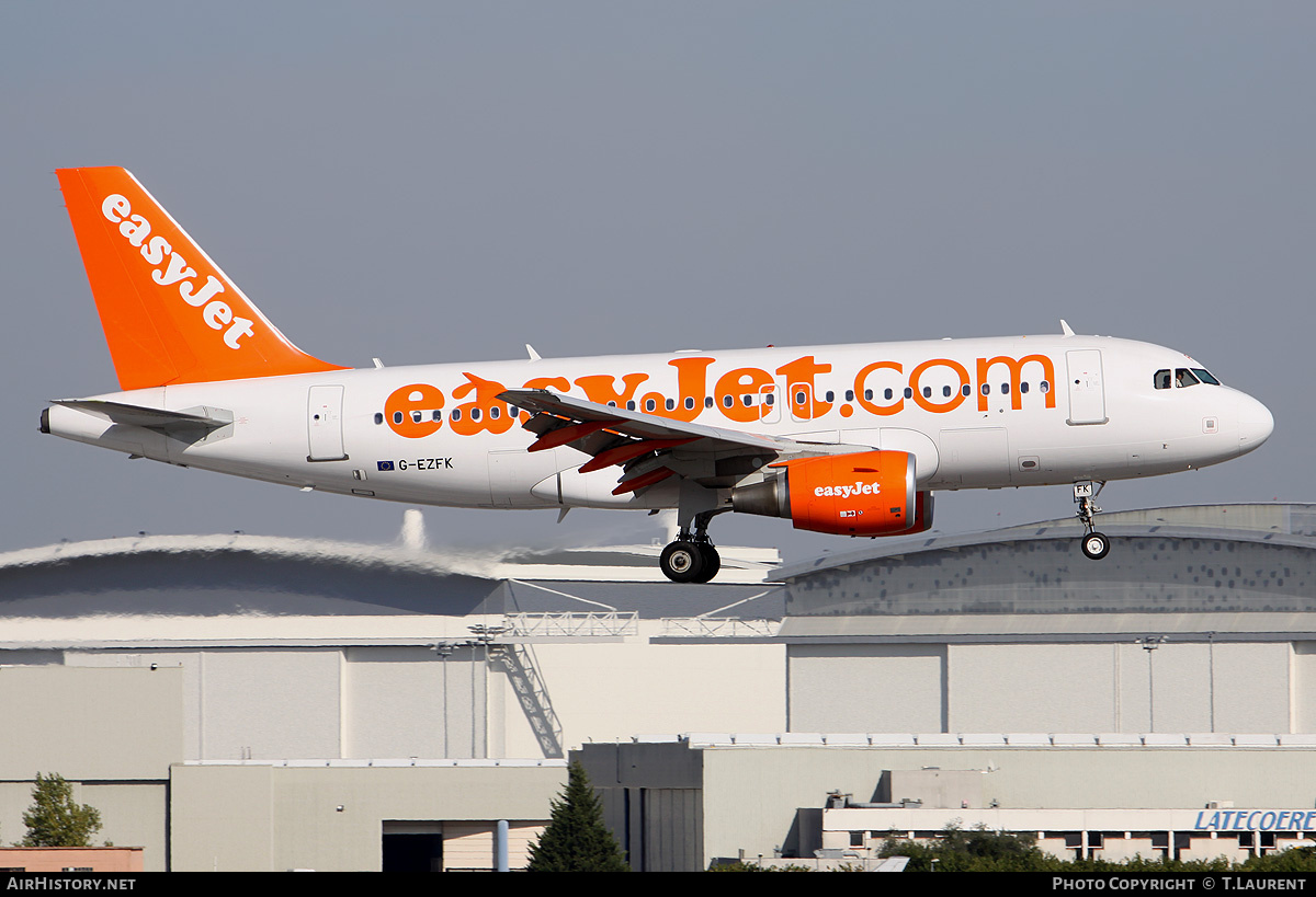 Aircraft Photo of G-EZFK | Airbus A319-111 | EasyJet | AirHistory.net #237525