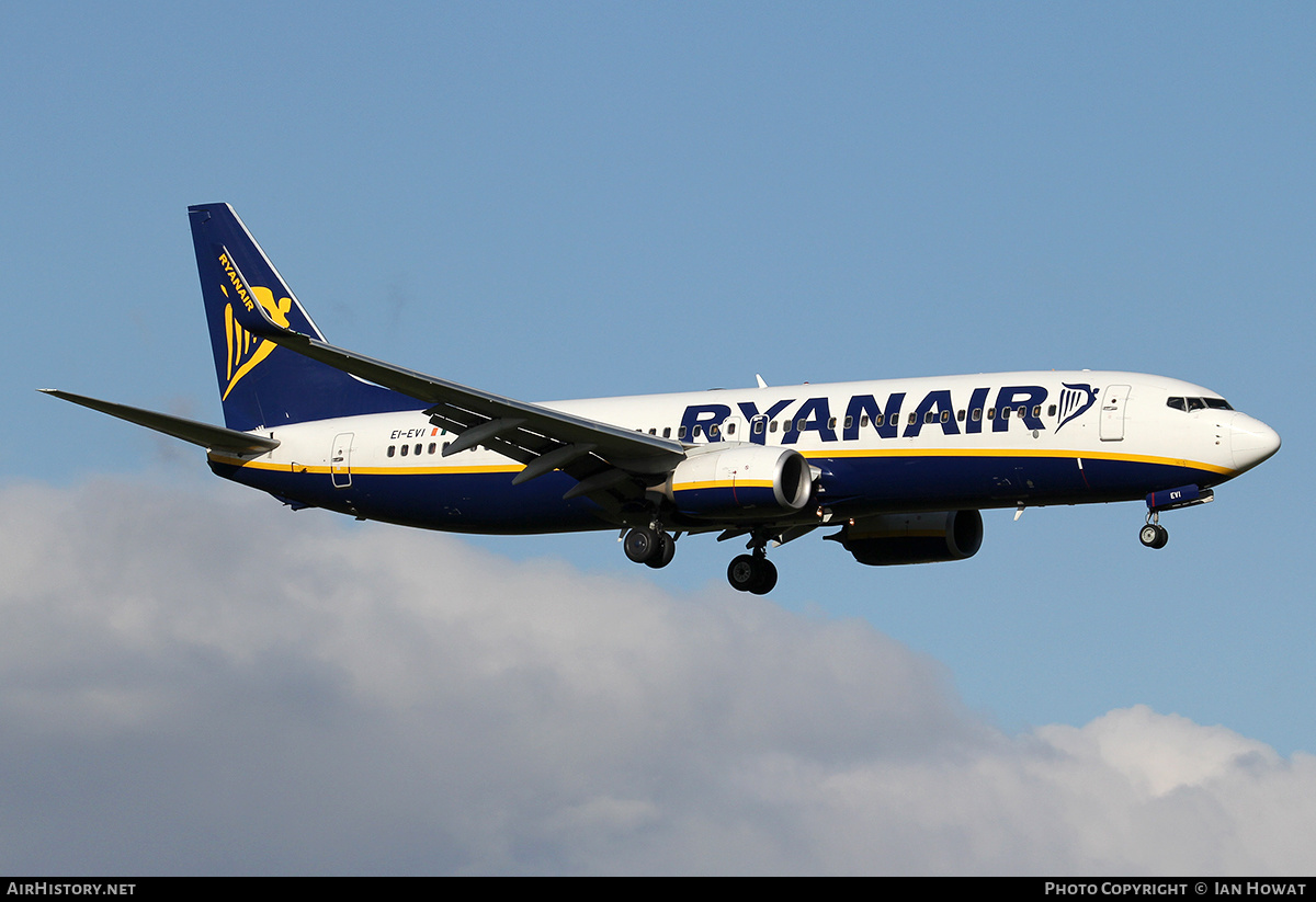 Aircraft Photo of EI-EVI | Boeing 737-8AS | Ryanair | AirHistory.net #237534
