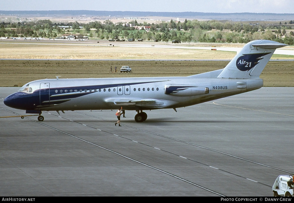 Aircraft Photo of N498US | Fokker F28-4000 Fellowship | Air21 | AirHistory.net #237538
