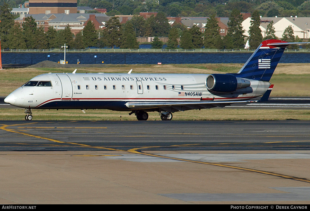 Aircraft Photo of N405AW | Bombardier CRJ-200LR (CL-600-2B19) | US Airways Express | AirHistory.net #237544
