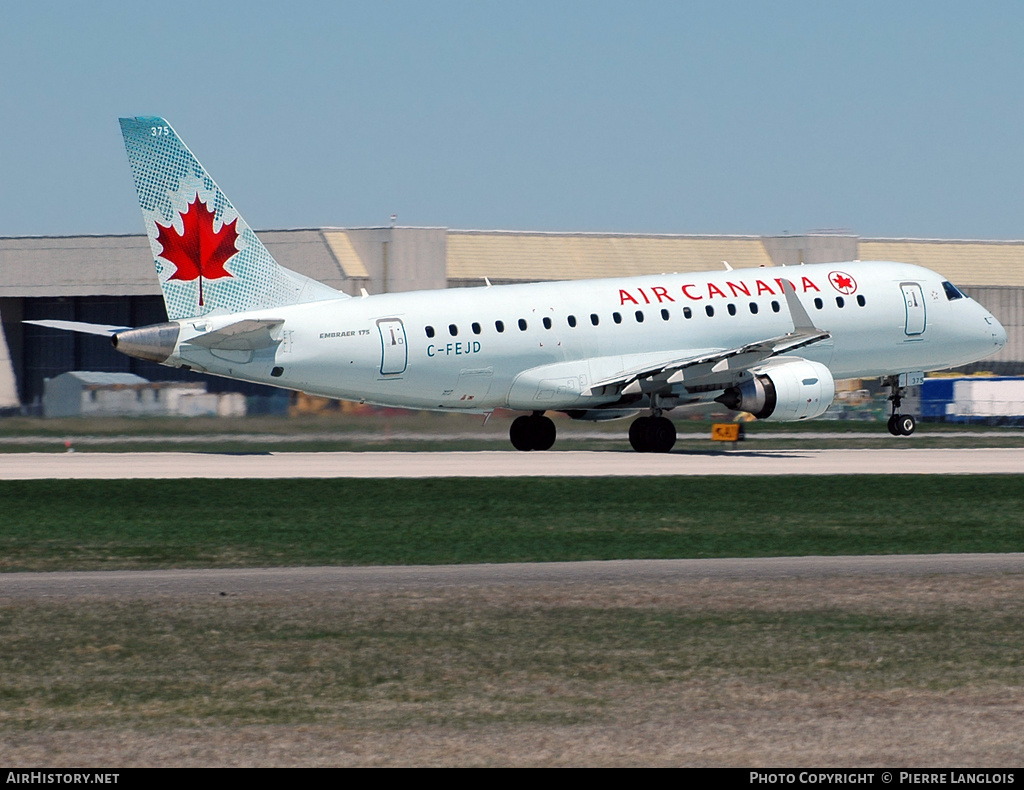 Aircraft Photo of C-FEJD | Embraer 175LR (ERJ-170-200LR) | Air Canada | AirHistory.net #237561