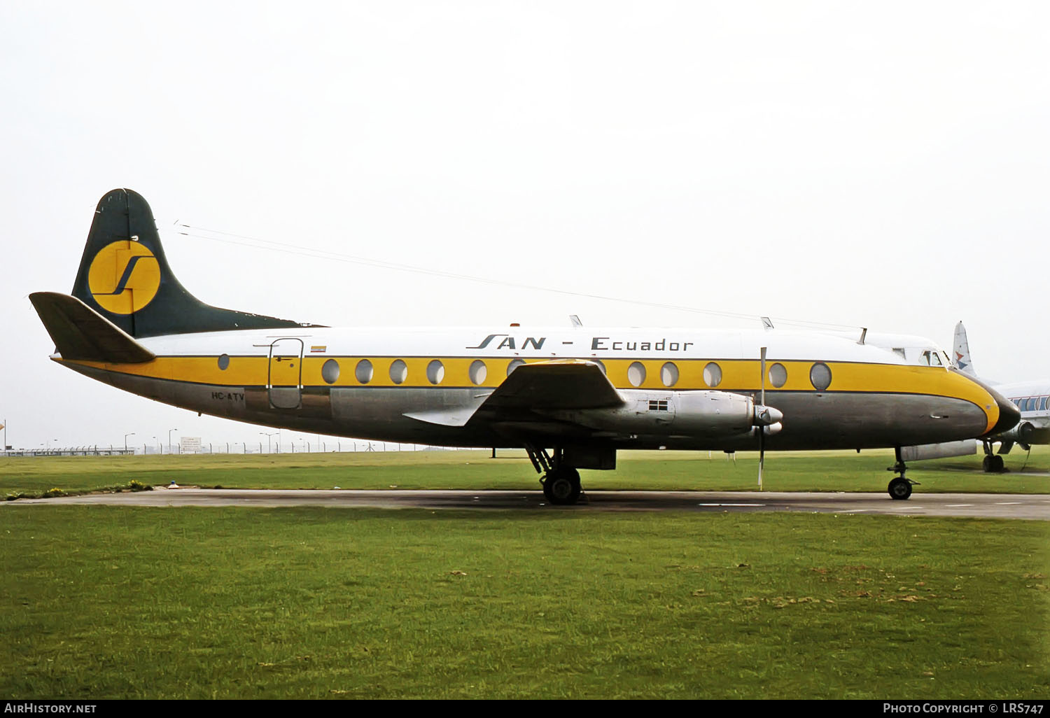 Aircraft Photo of HC-ATV | Vickers 828 Viscount | SAN - Servicios Aéreos Nacionales | AirHistory.net #237579