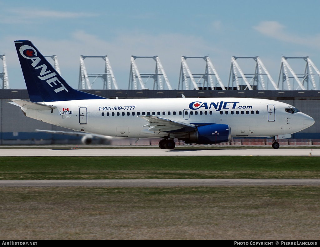 Aircraft Photo of C-FDCU | Boeing 737-522 | CanJet Airlines | AirHistory.net #237611