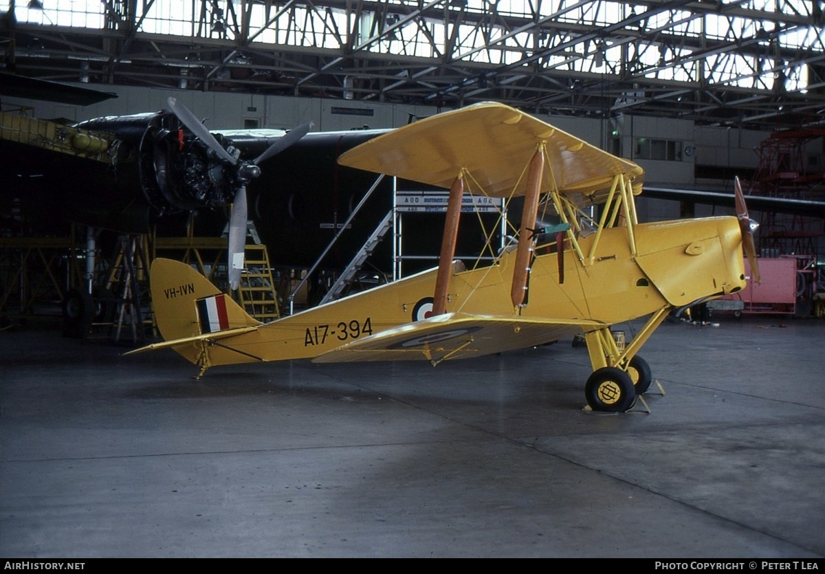 Aircraft Photo of VH-IVN / A17-394 | De Havilland D.H. 82A Tiger Moth | Australia - Air Force | AirHistory.net #237737