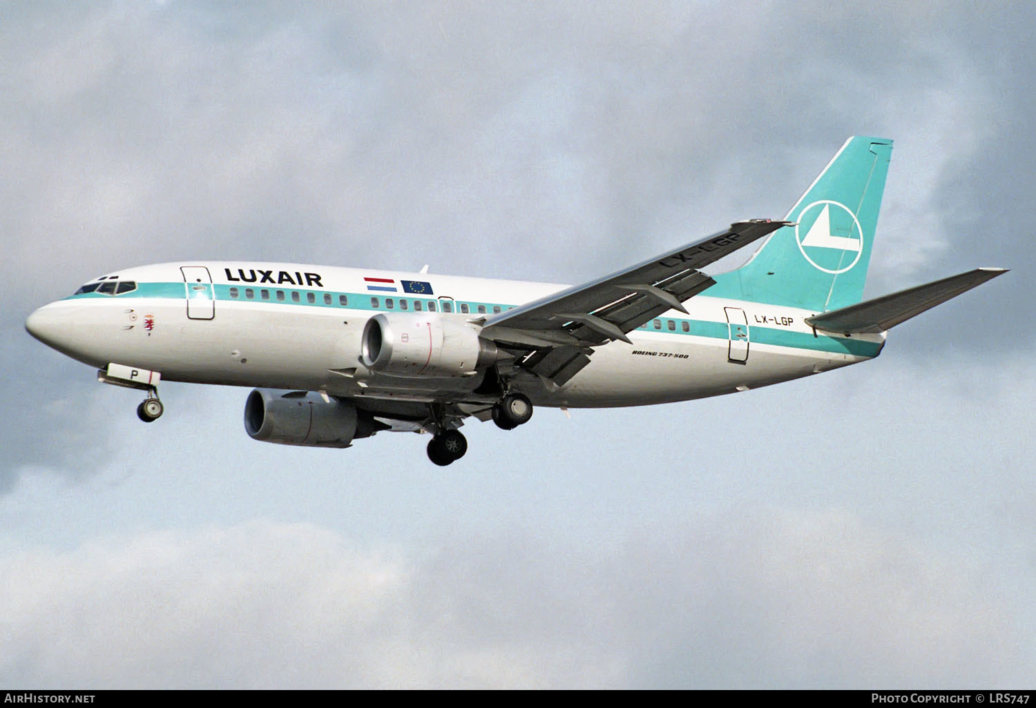 Aircraft Photo of LX-LGP | Boeing 737-5C9 | Luxair | AirHistory.net #237762