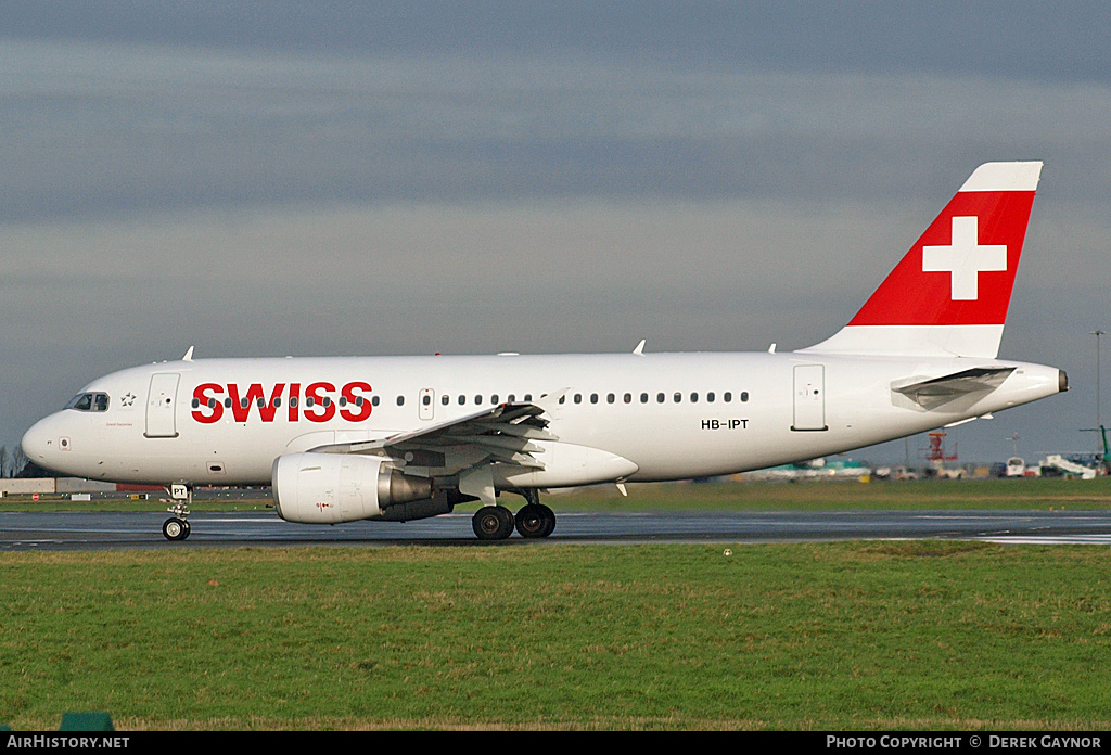 Aircraft Photo of HB-IPT | Airbus A319-112 | Swiss International Air Lines | AirHistory.net #237765