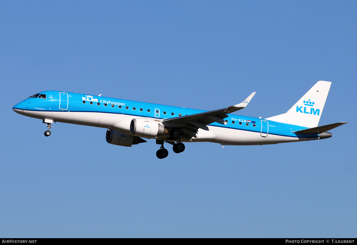 Aircraft Photo of PH-EZB | Embraer 190STD (ERJ-190-100STD) | KLM Cityhopper | AirHistory.net #237817