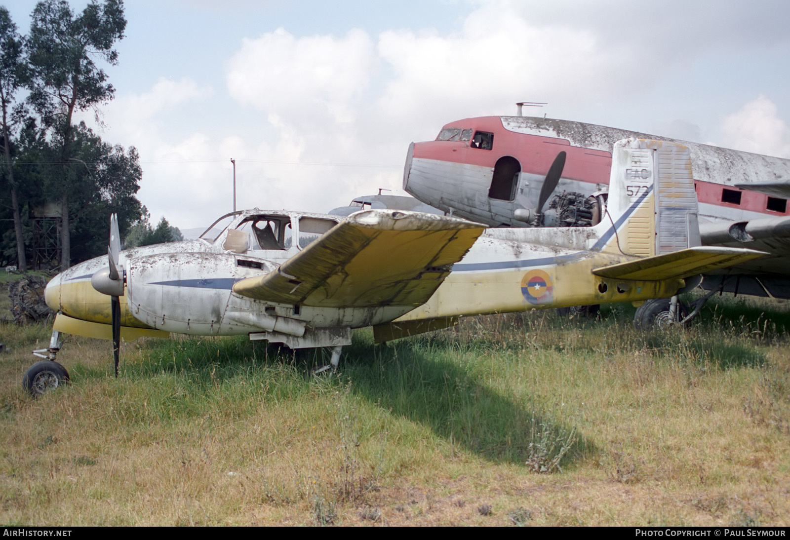 Aircraft Photo of FAC573 | Beech E50 Twin Bonanza | Colombia - Air Force | AirHistory.net #237849