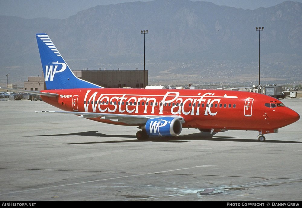Aircraft Photo of N945WP | Boeing 737-3K9 | Western Pacific Airlines | AirHistory.net #237910