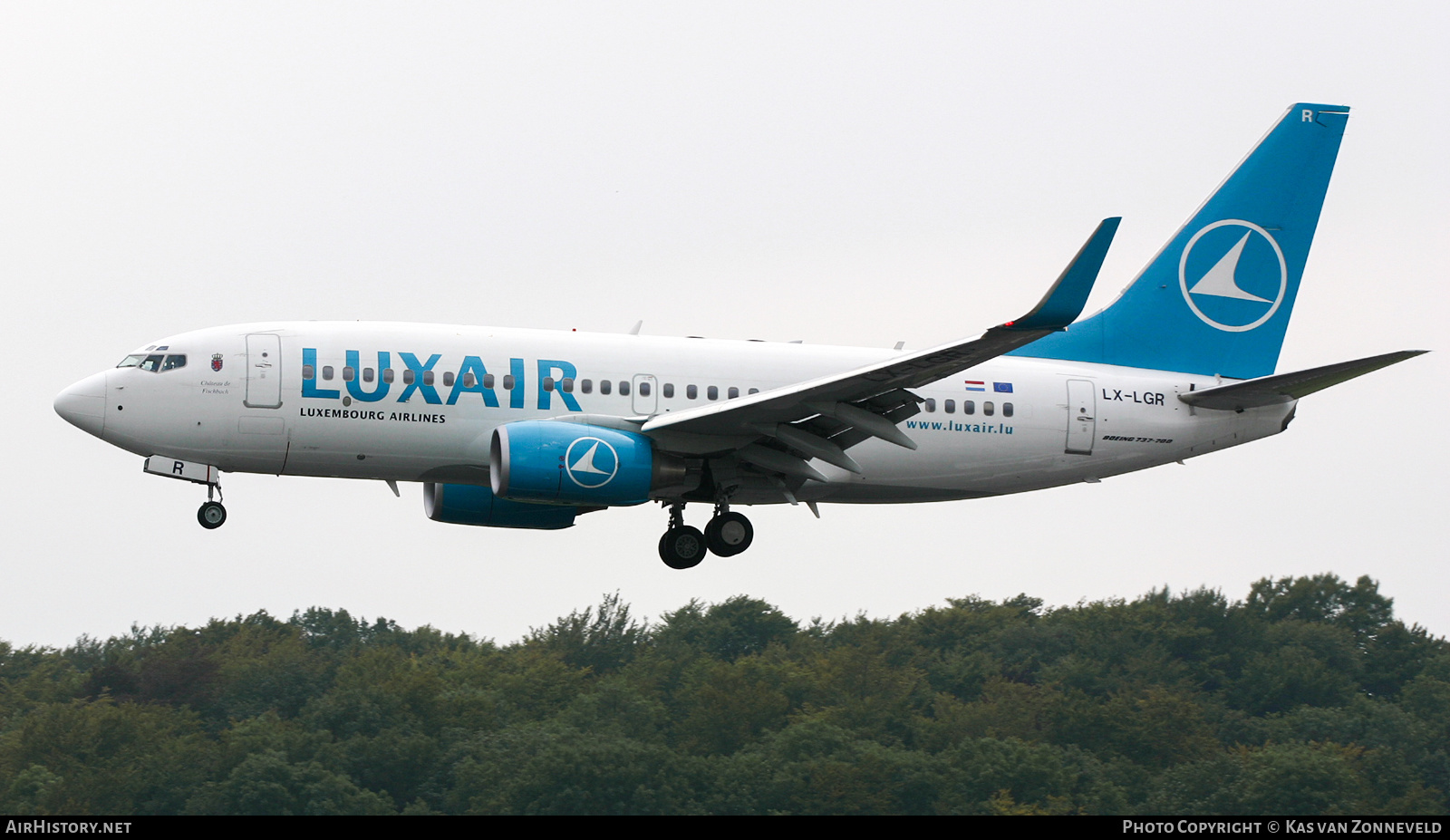 Aircraft Photo of LX-LGR | Boeing 737-7C9 | Luxair | AirHistory.net #237952