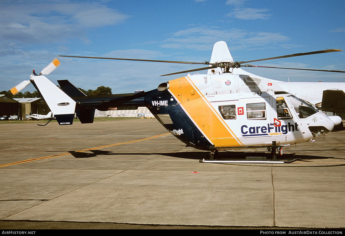 Aircraft Photo of VH-IME | Eurocopter-Kawasaki BK-117B-1 | CareFlight | AirHistory.net #237986